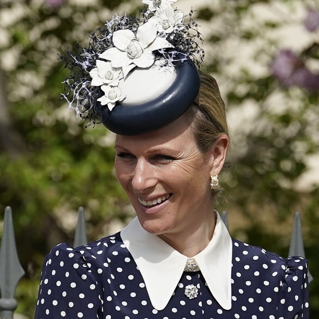 Zara Tindall steps out in spectacular spotted Easter dress