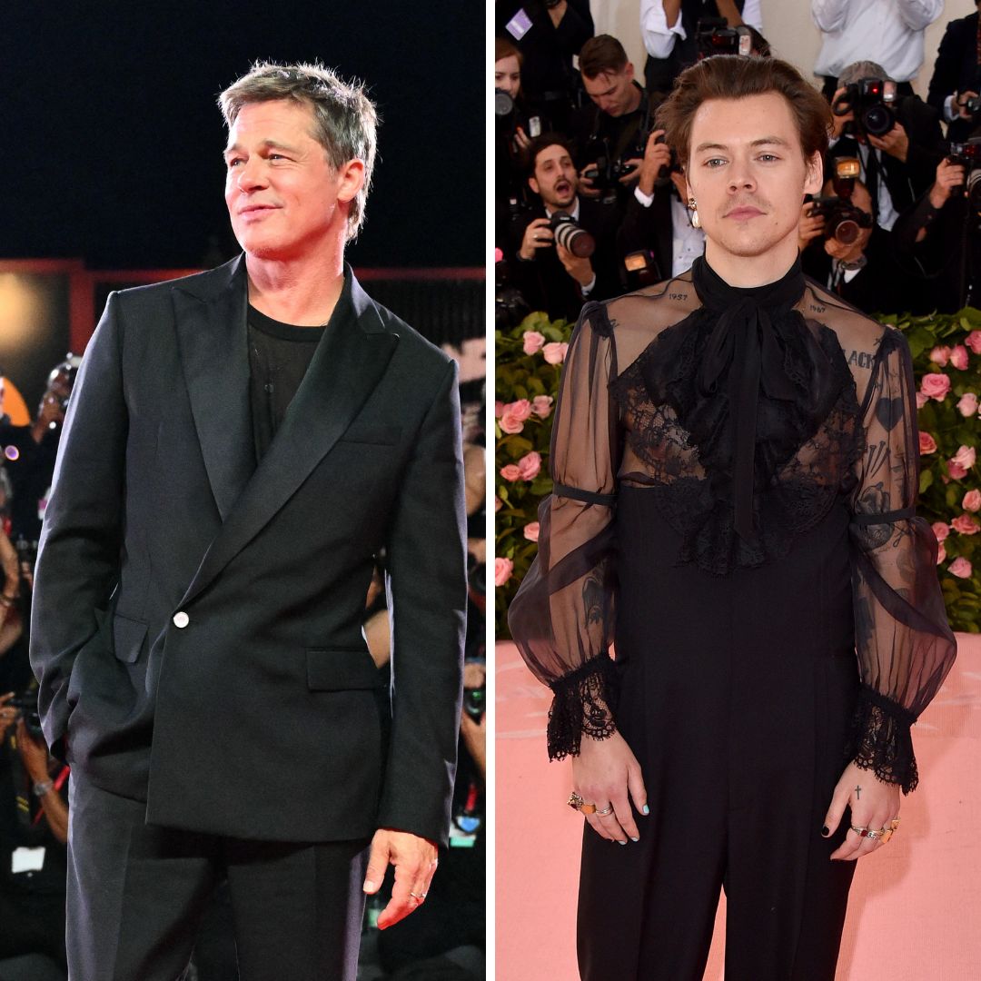 Is Brad Pitt's new wardrobe channeling Harry Styles? All the times actor has mirrored the singer's quirky style