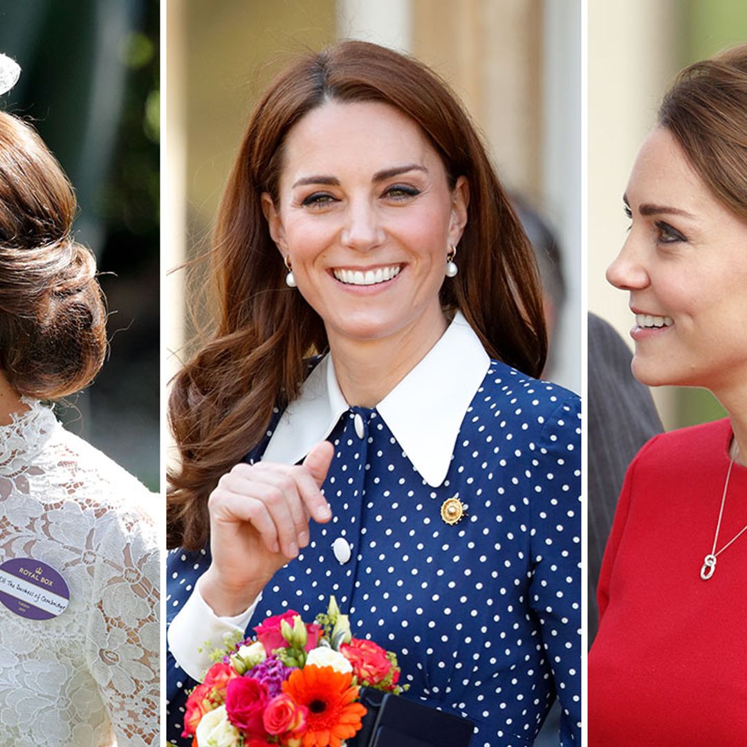 Kate Middleton most glam hairstyles: from the Chelsea blow dry to the much-loved ponytail - see photos