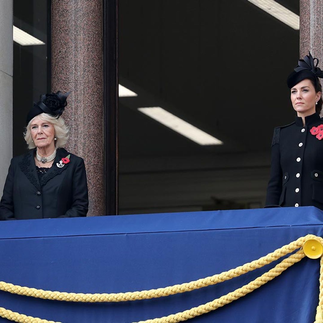 Why the Queen stood apart from Kate Middleton and Duchess Camilla on Remembrance Sunday