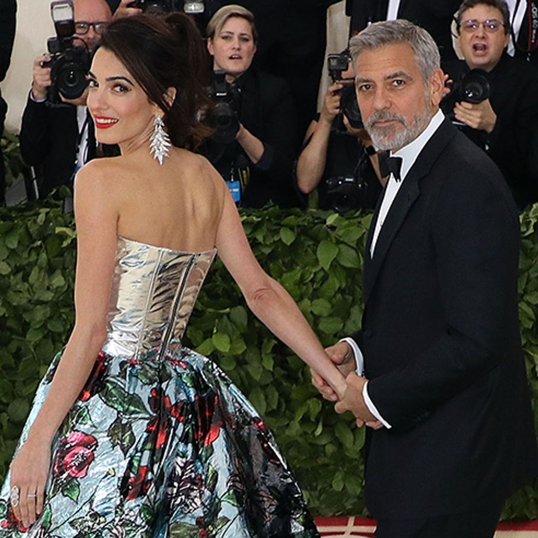 George Clooney jokes twins are hiding under Amal's showstopping Met Gala gown