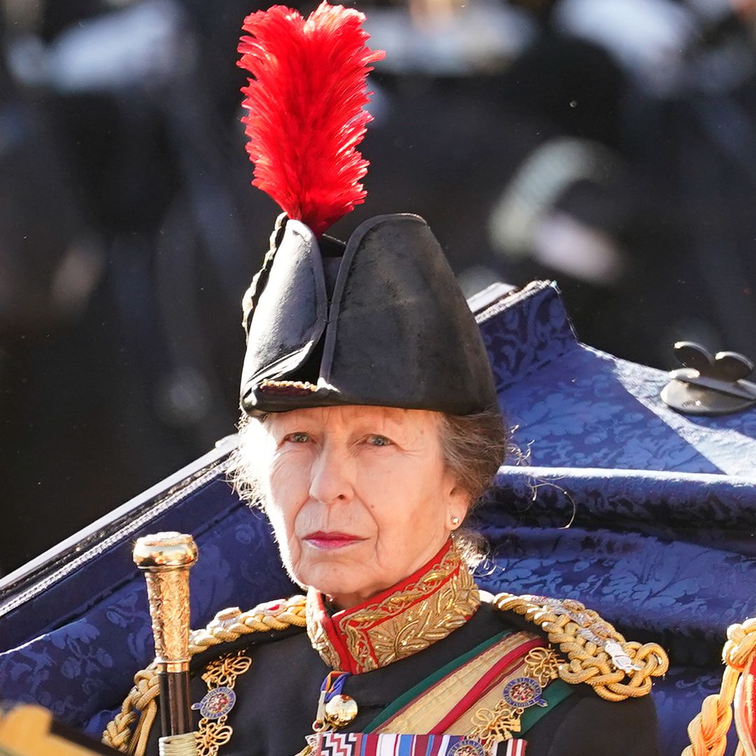 Princess Anne proves unwavering loyalty to King Charles in gold-trimmed military uniform