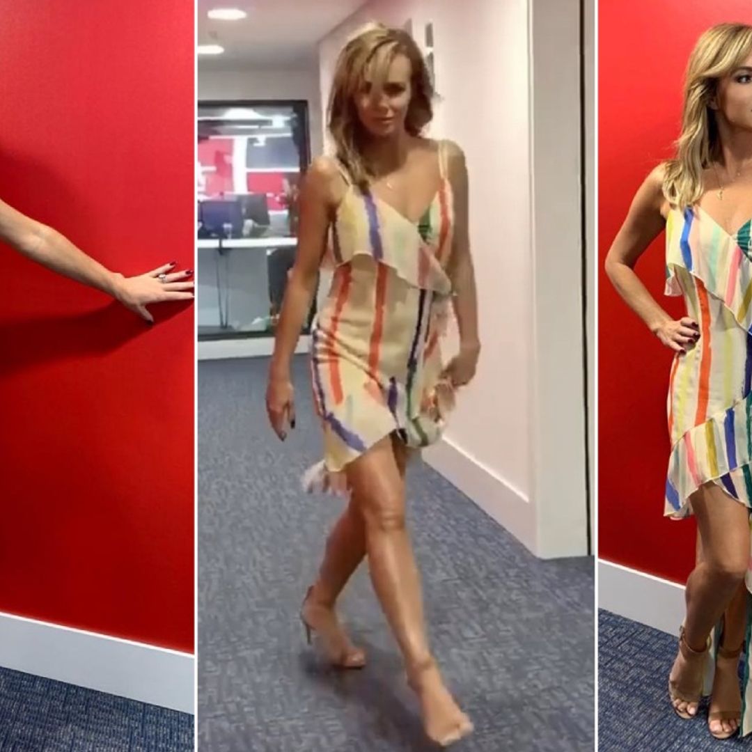 Amanda Holden's incredible mini dress is the perfect way to rock the rainbow trend