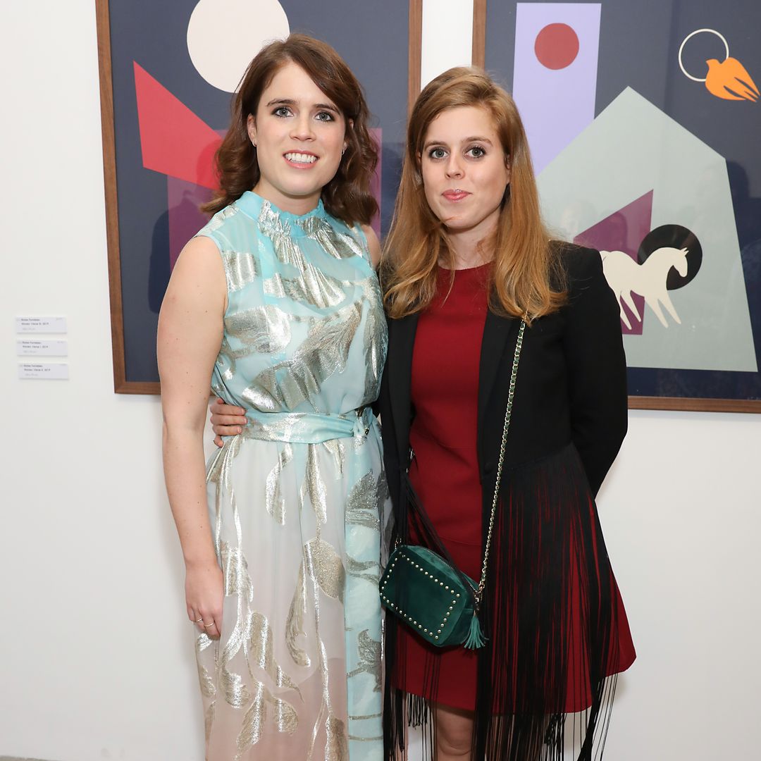 Princess Eugenie and Beatrice twin in boho looks as they resurface at VIP conference