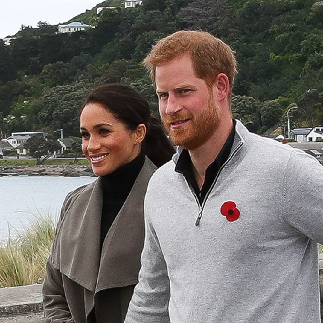 Meghan Markle keeps it chic in green Club Monaco trench during local meet-and-greet in Wellington