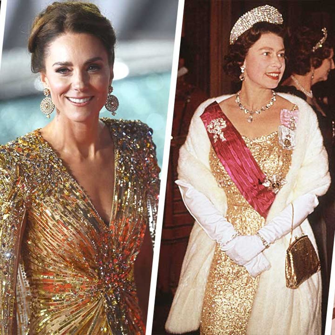 The golden girls! Royals wearing the most dreamy golden gowns