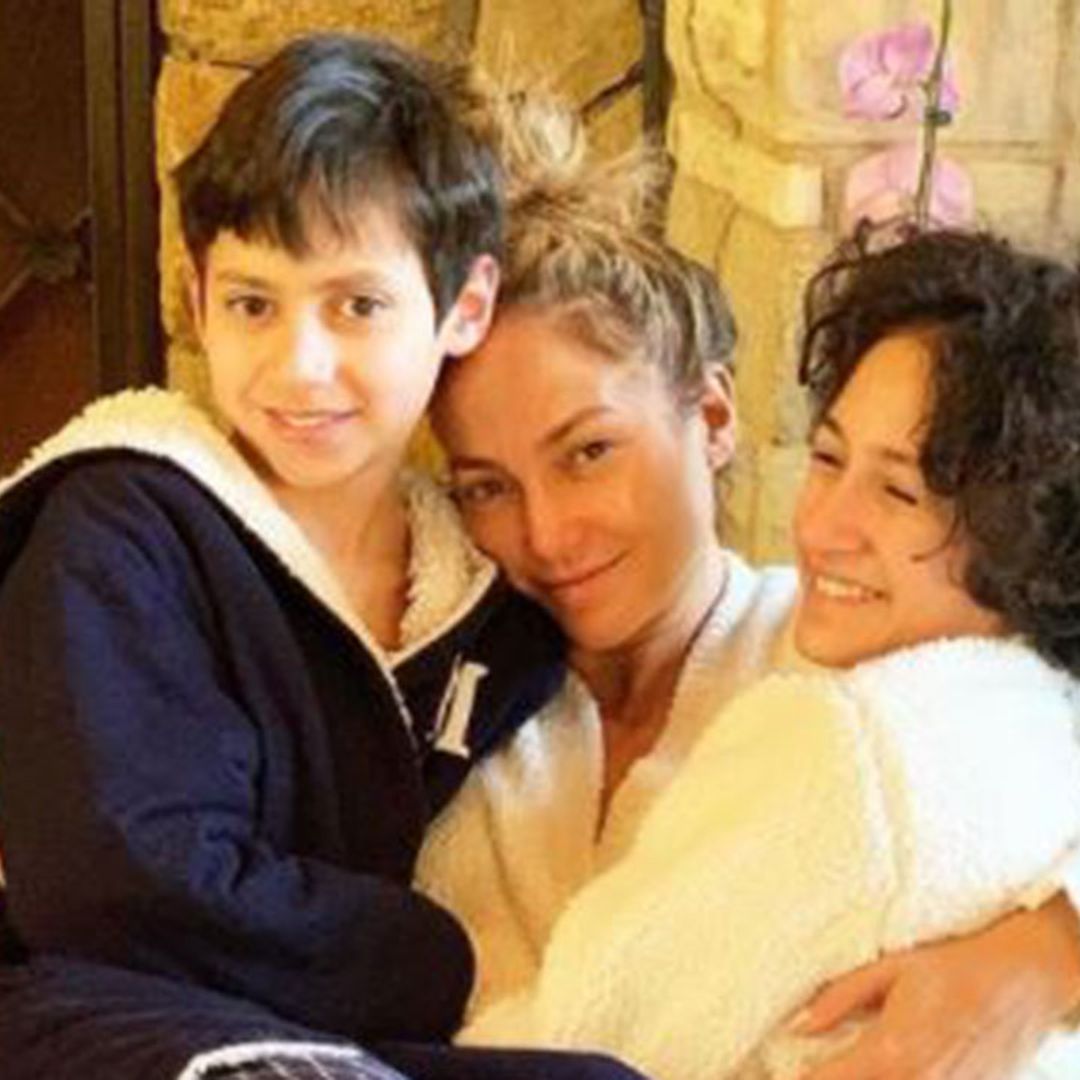 Jennifer Lopez reveals twins Max and Emme want to hide when she does this