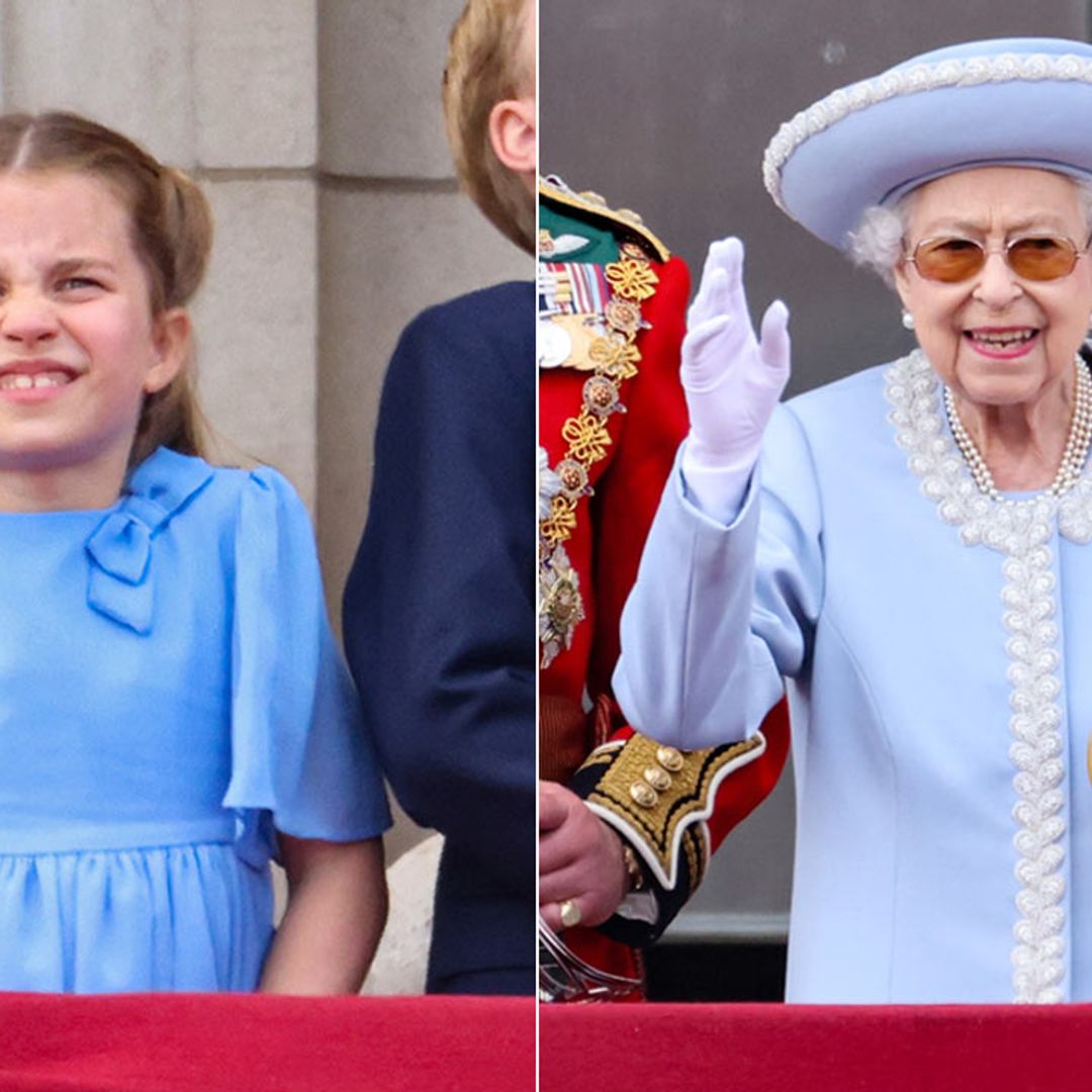 Princess Charlotte coordinates with great-grandmother the Queen in £62 dress