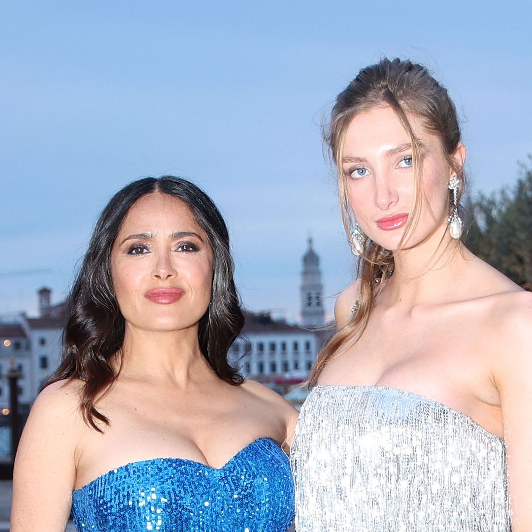 Salma Hayek is dwarfed by towering model stepdaughter in jaw-dropping new joint appearance