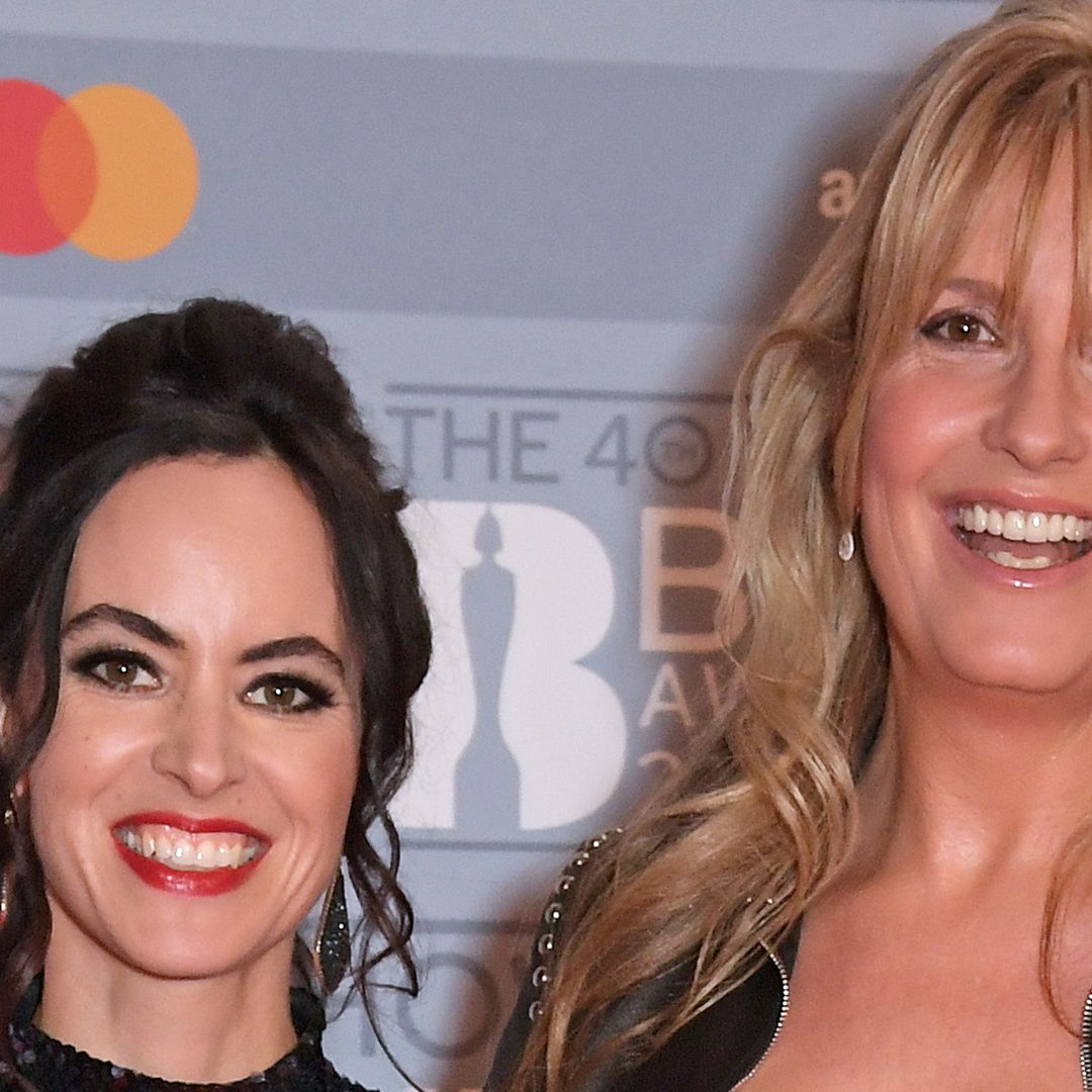 Penny Lancaster is all legs as she enjoys festive night out with Sally Wood