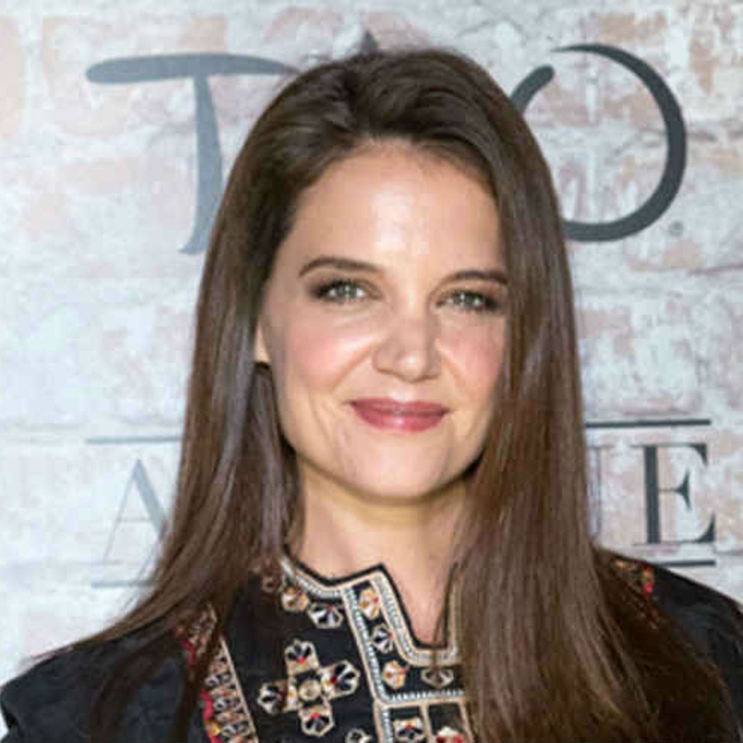 Katie Holmes leaves the salon with a new, volume-heavy hairstyle