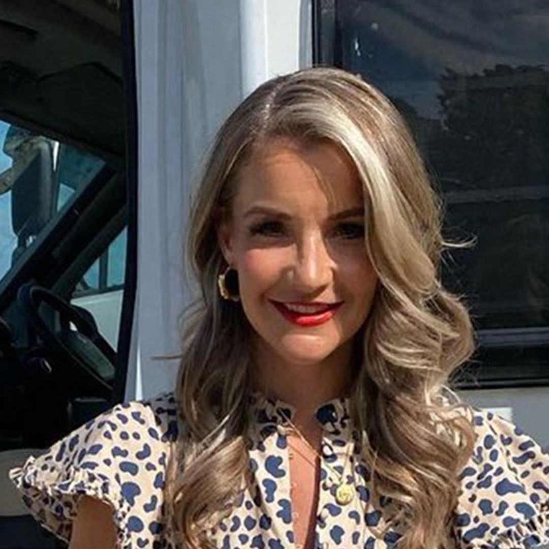 Helen Skelton is the picture of summer in vibrant pink ensemble