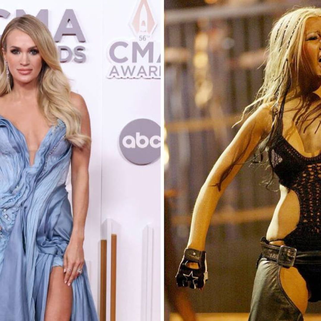 Carrie Underwood channels Christina Aguilera in phenomenal leather chaps with a racy twist