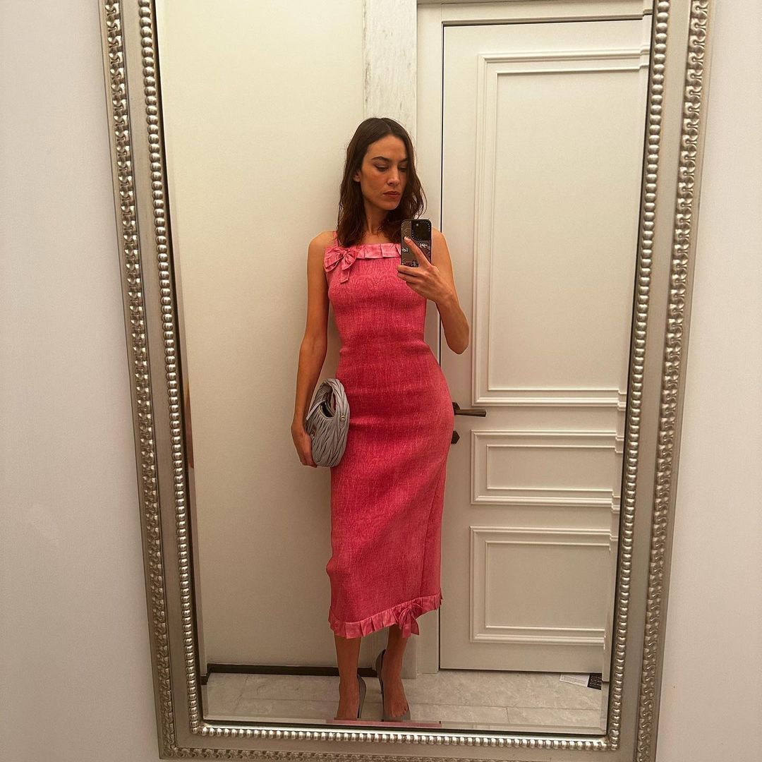 Alexa Chung has found the ultimate date night dress for autumn