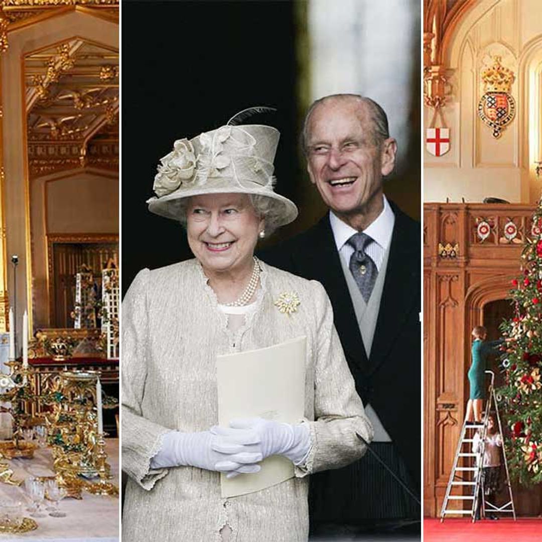 The Queen and Prince Philip's Christmas decorations are truly magical – see photos