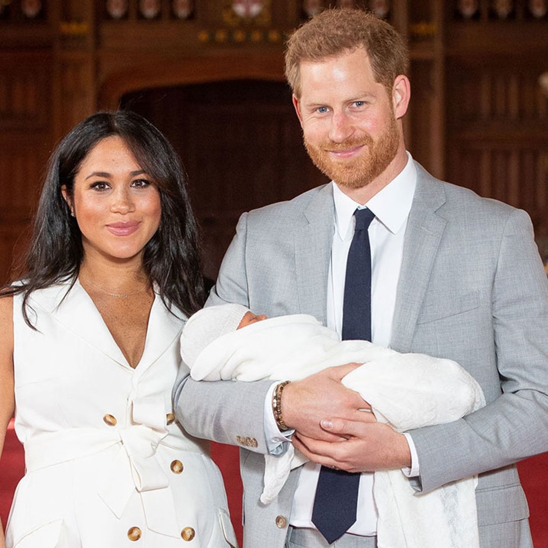Prince Harry and Meghan Markle introduce baby boy – see all the photos
