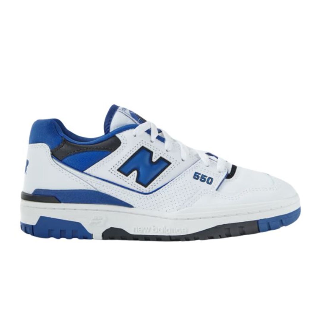 New Balance 550 rubber and mesh-trimmed leather sneakers