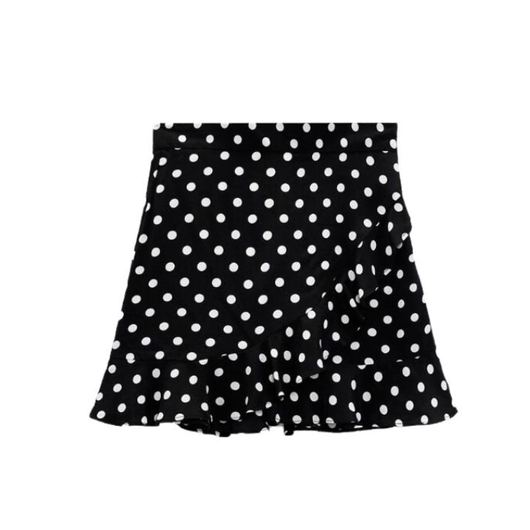 Ruffled polka dot skirt - Zara 