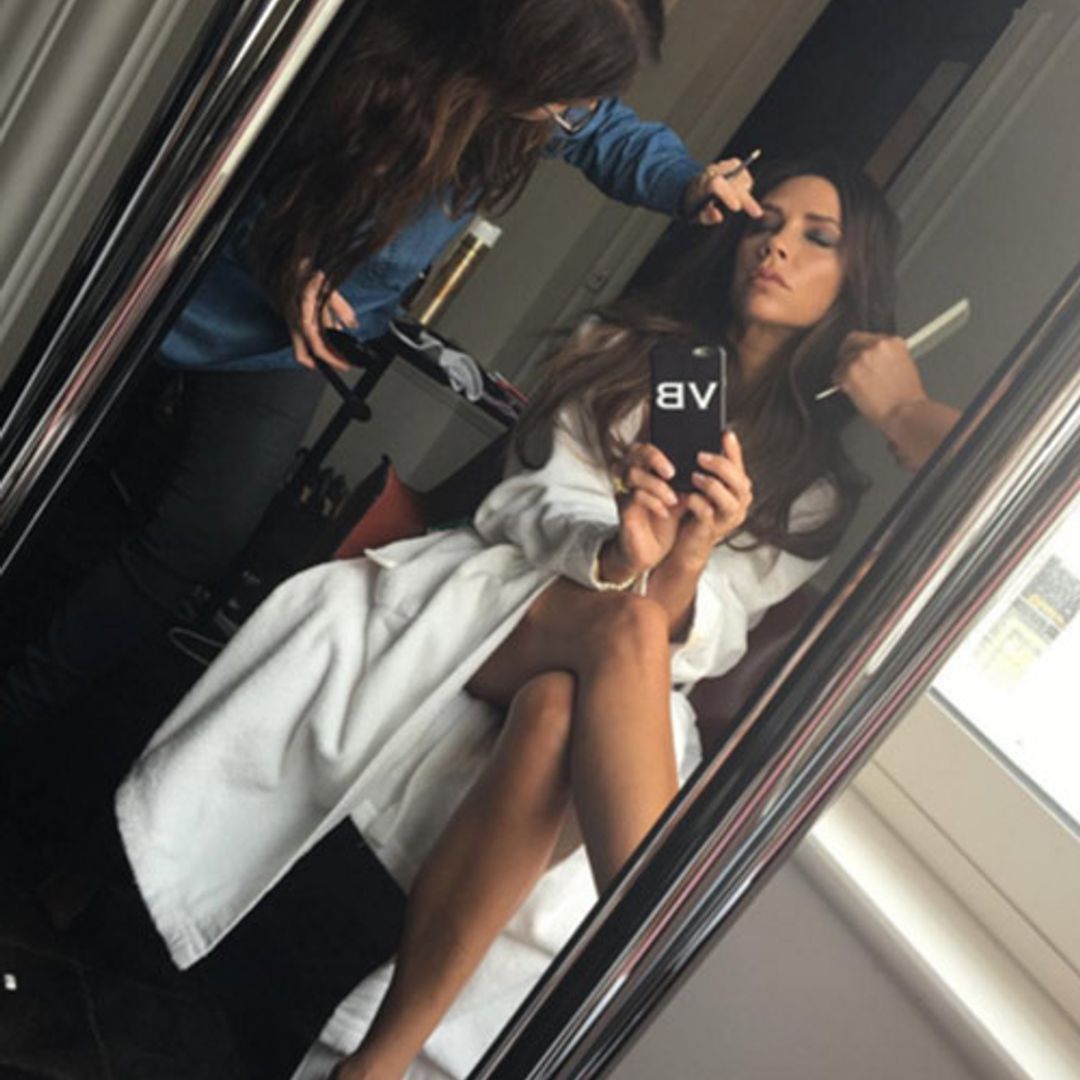 Victoria Beckham shares glam behind-the-scenes shots from photo shoot