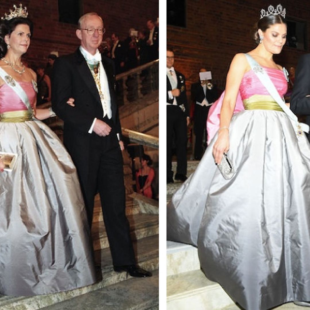 Crown Princess Victoria of Sweden just paid the ultimate fashion tribute to her mother Queen Silvia – see her iconic gown and tiara