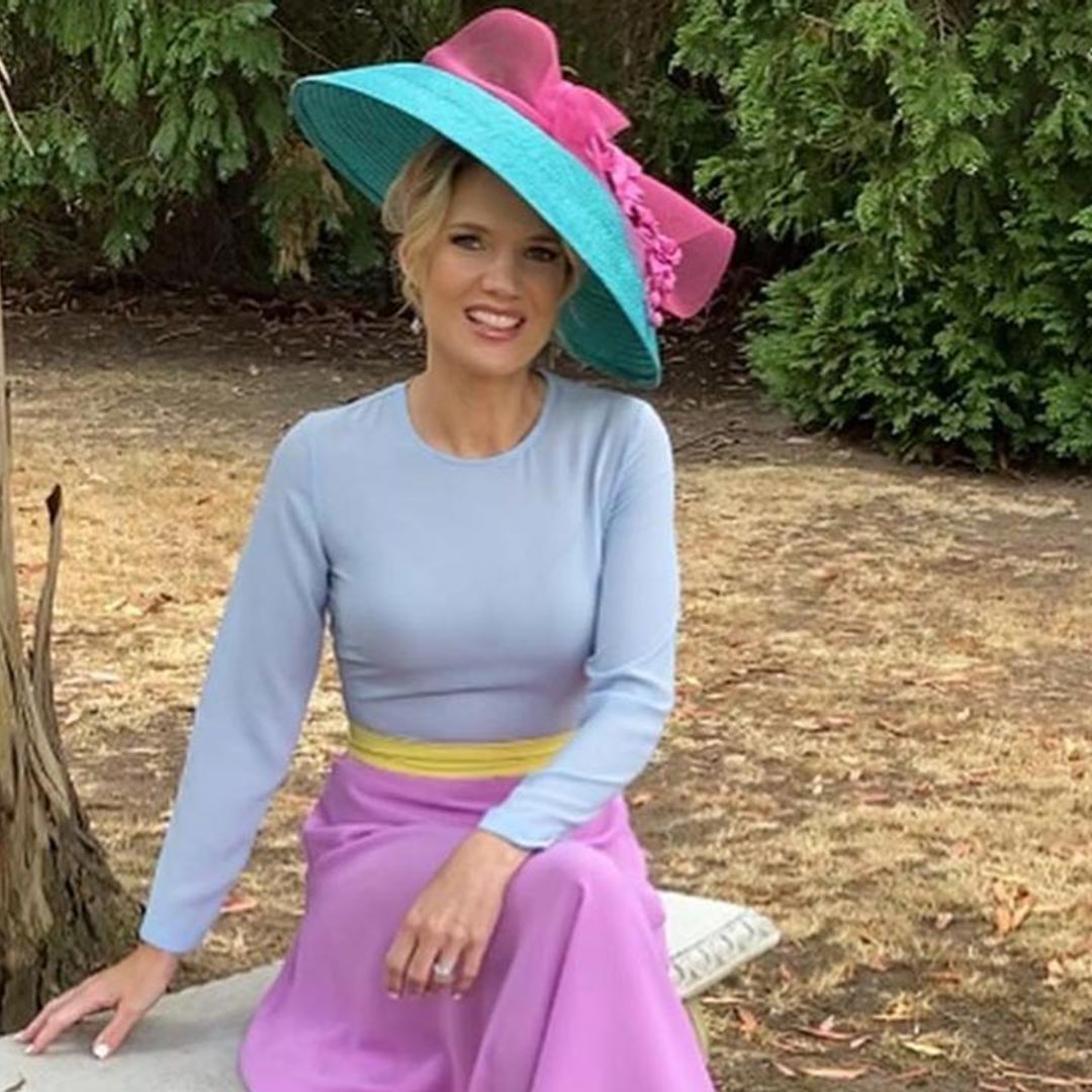 Charlotte Hawkins surprises in a rainbow dress at Royal Ascot - wait 'til you see it
