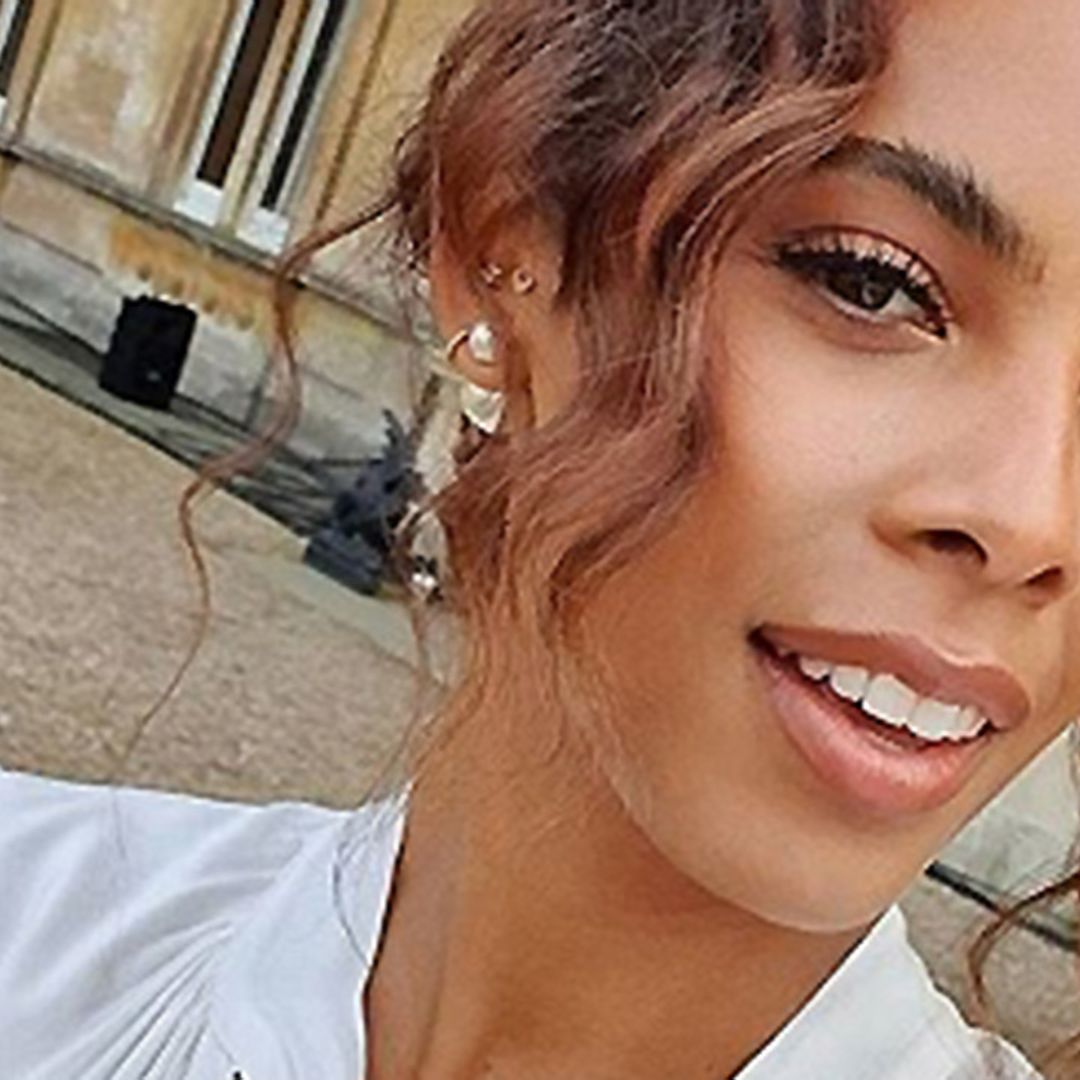 We think Rochelle Humes just wore the ideal budget wedding dress