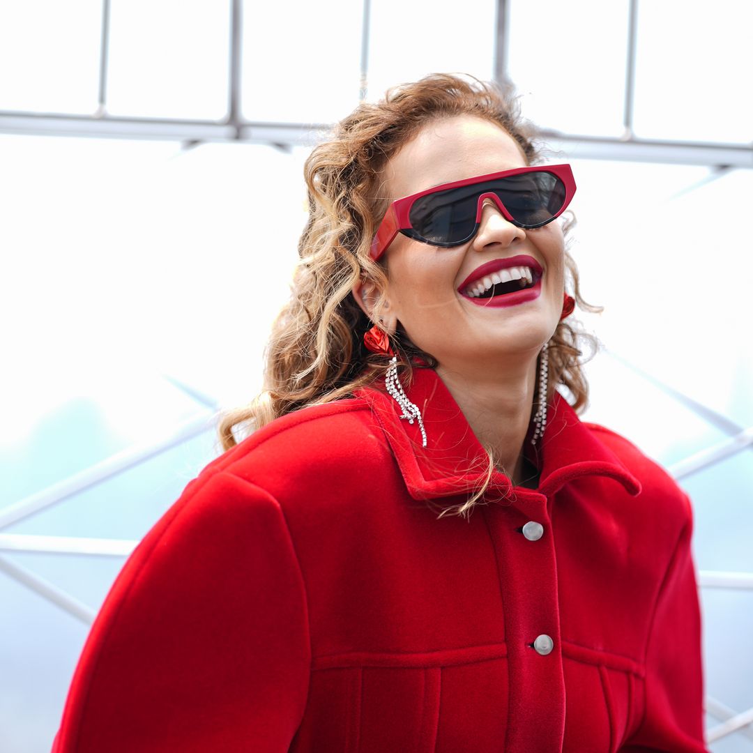 Rita Ora just wore the most bizarre red blazer mini dress