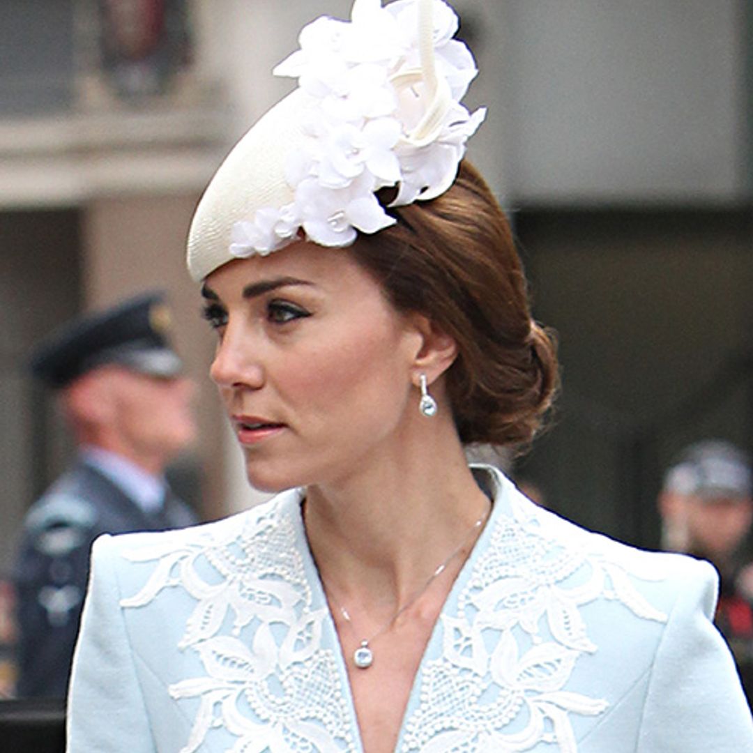 Kate is epitome of chic in Catherine Walker creation