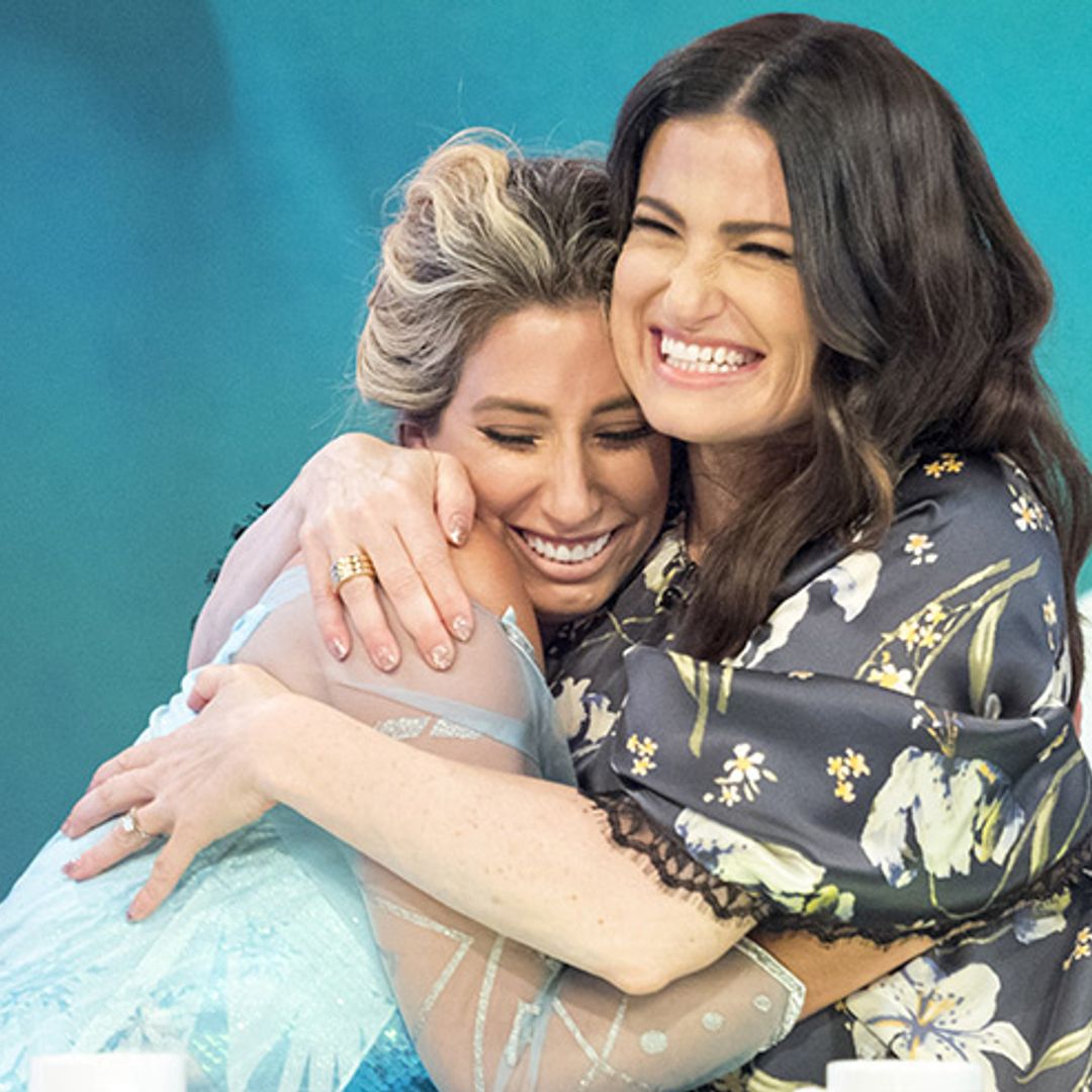 Stacey Solomon duets with idol Idina Menzel on Loose Women – see the video!