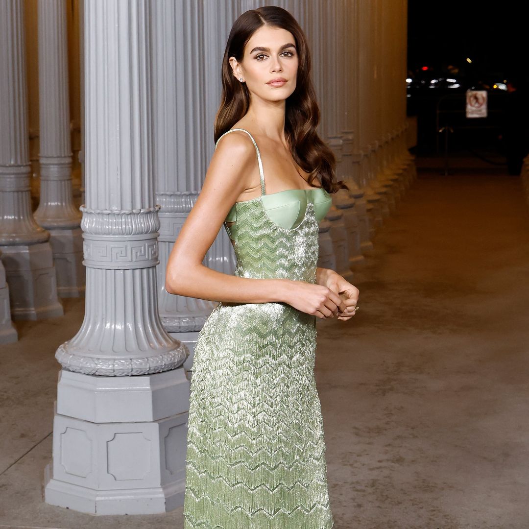 Kaia Gerber mystifies in sparkling siren gown by Gucci