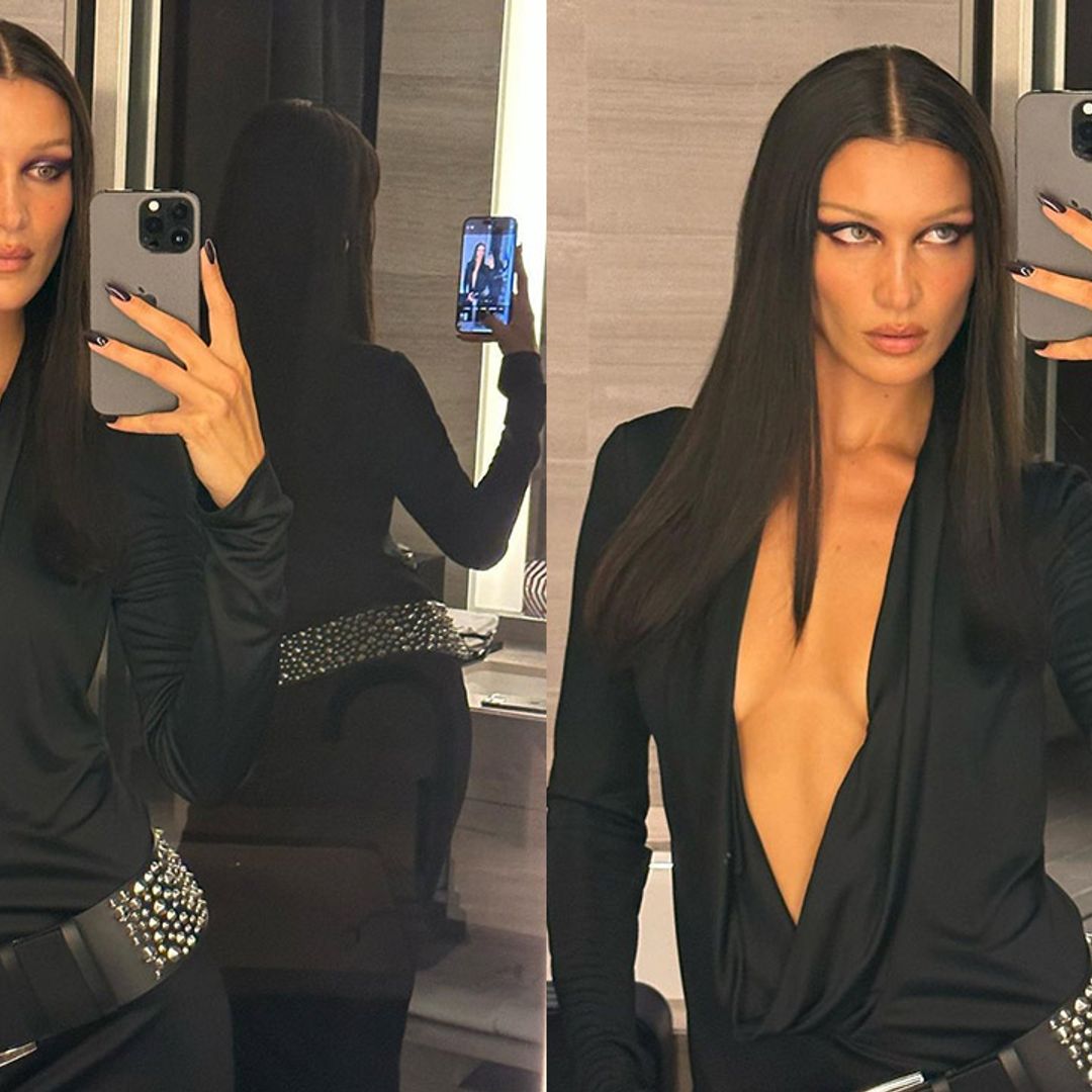 Bella Hadid's ultra-plunge Versace after-party dress is all we can think about
