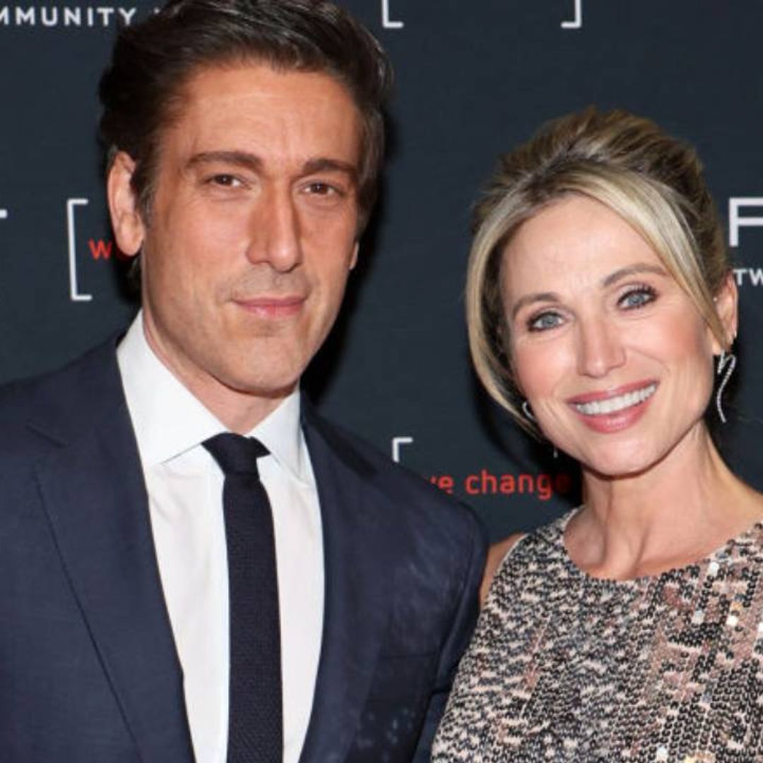 Amy Robach supported by David Muir as she celebrates her stepson's Eagle Scout accomplishment