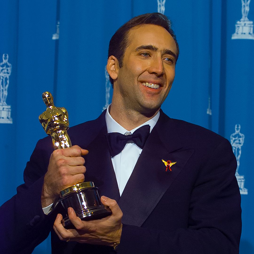 Oscar Winner Nicolas Cage backstage at Academy Awards Show, March 25 1996 in Los Angeles, California