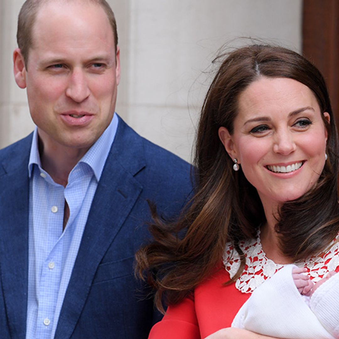 Kate Middleton opts for stunning red dress as she leaves hospital after giving birth to third royal baby