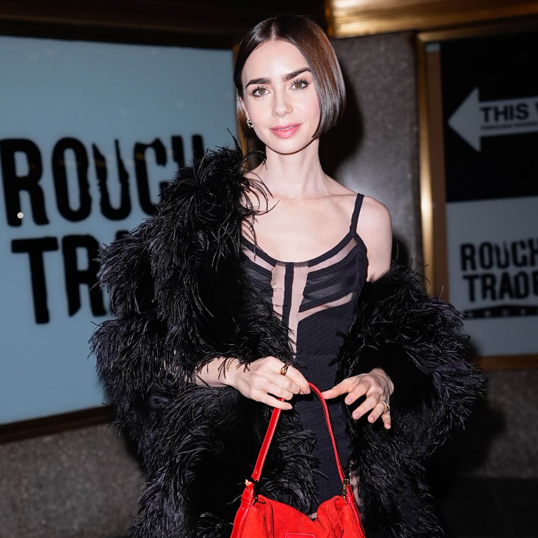 Lily Collins just gave 'naked dressing' an unexpected vintage spin