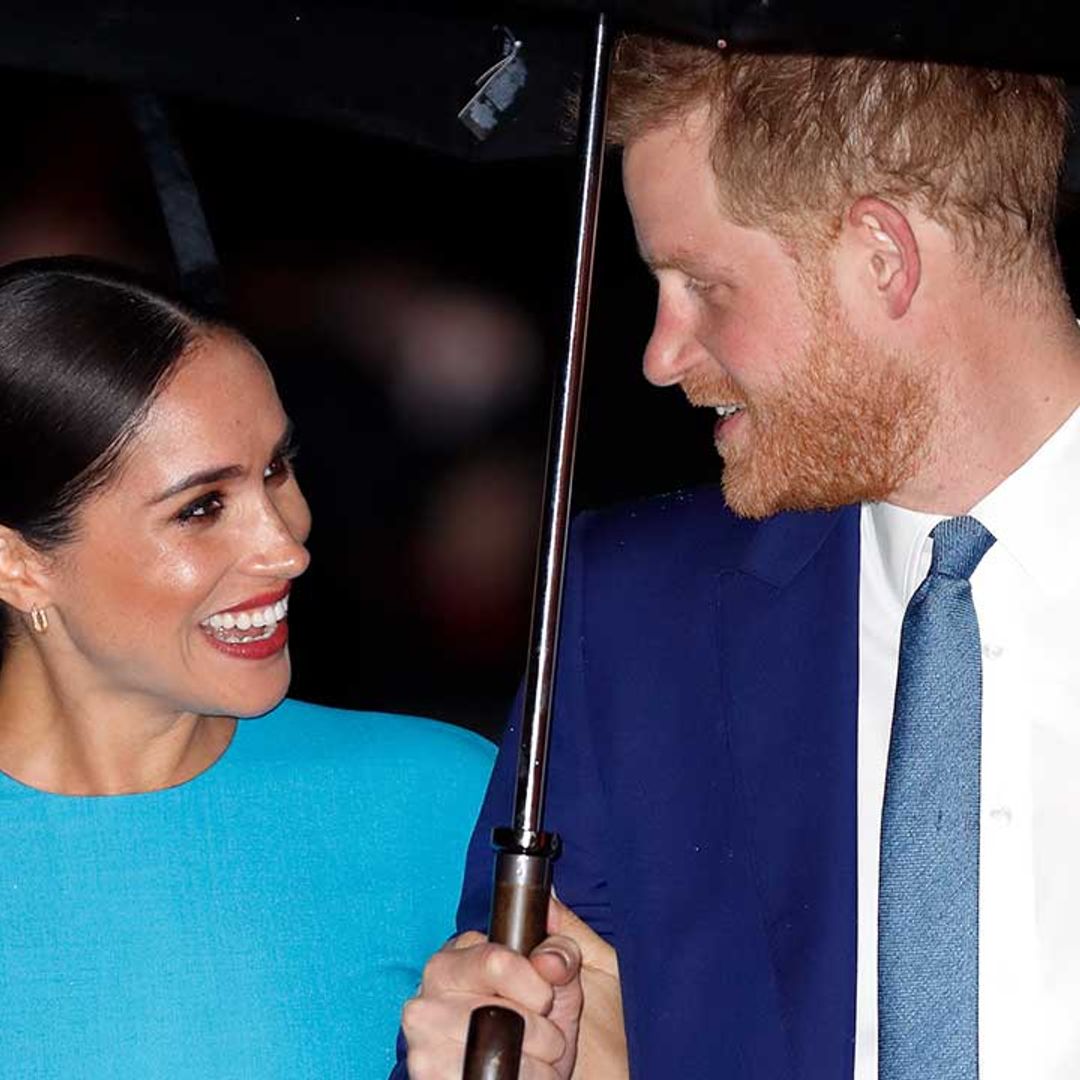 Prince Harry and Meghan Markle celebrate as friend Tom Inskip welcomes first child