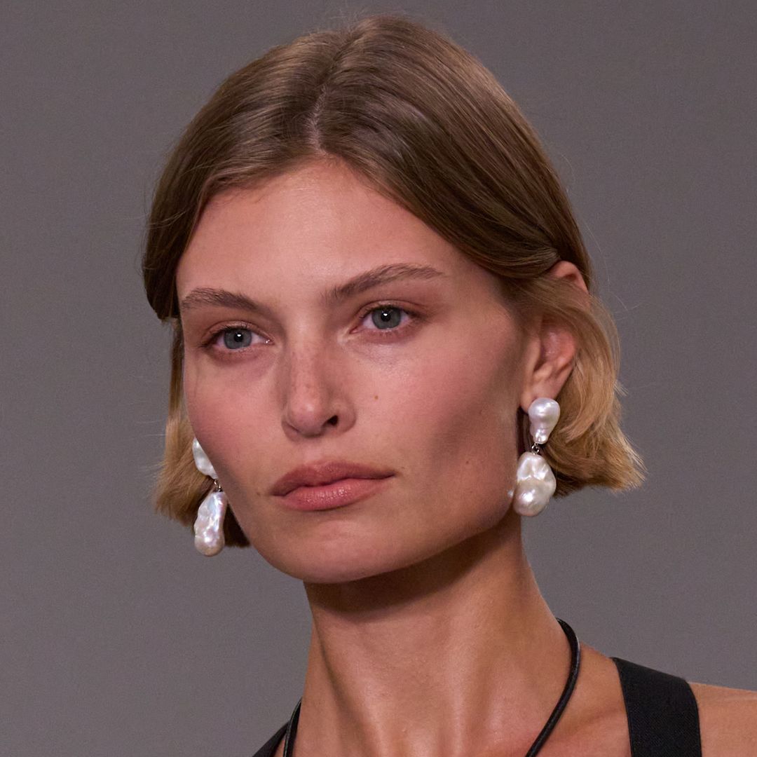 ralph lauren model with a short bob 