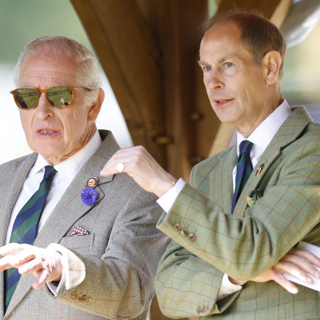 King Charles is all smiles in 'cool' sunglasses with Prince Edward in rare joint outing