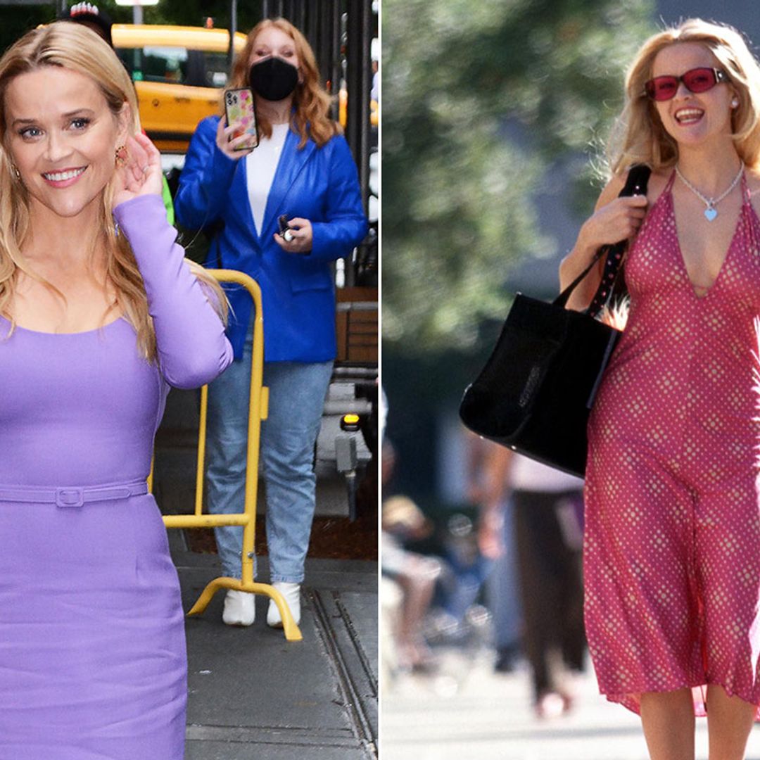 Reese Witherspoon has a Legally Blonde moment in chicest suit dress