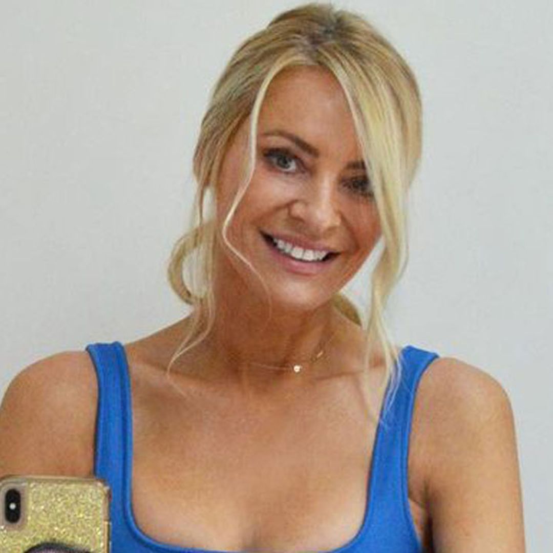 Tess Daly looks flawless post-workout in epic home gym