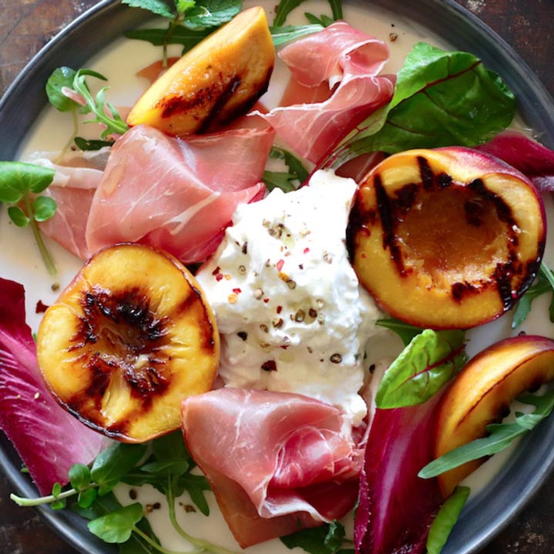 This burrata salad recipe is perfect for sunny weekend barbecues