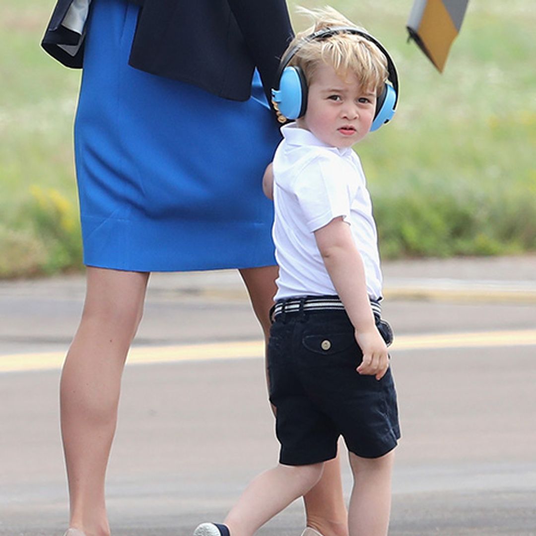 'Mummy, can I fly a Red Arrow now?': Inside Prince George's first official UK engagement