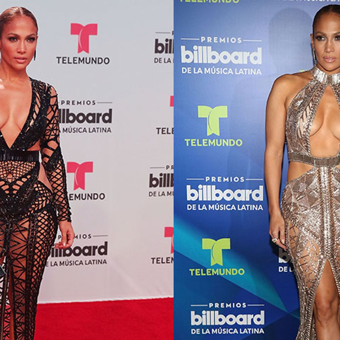 Jennifer Lopez makes two daring fashion statements at the Billboard Latin Music Awards