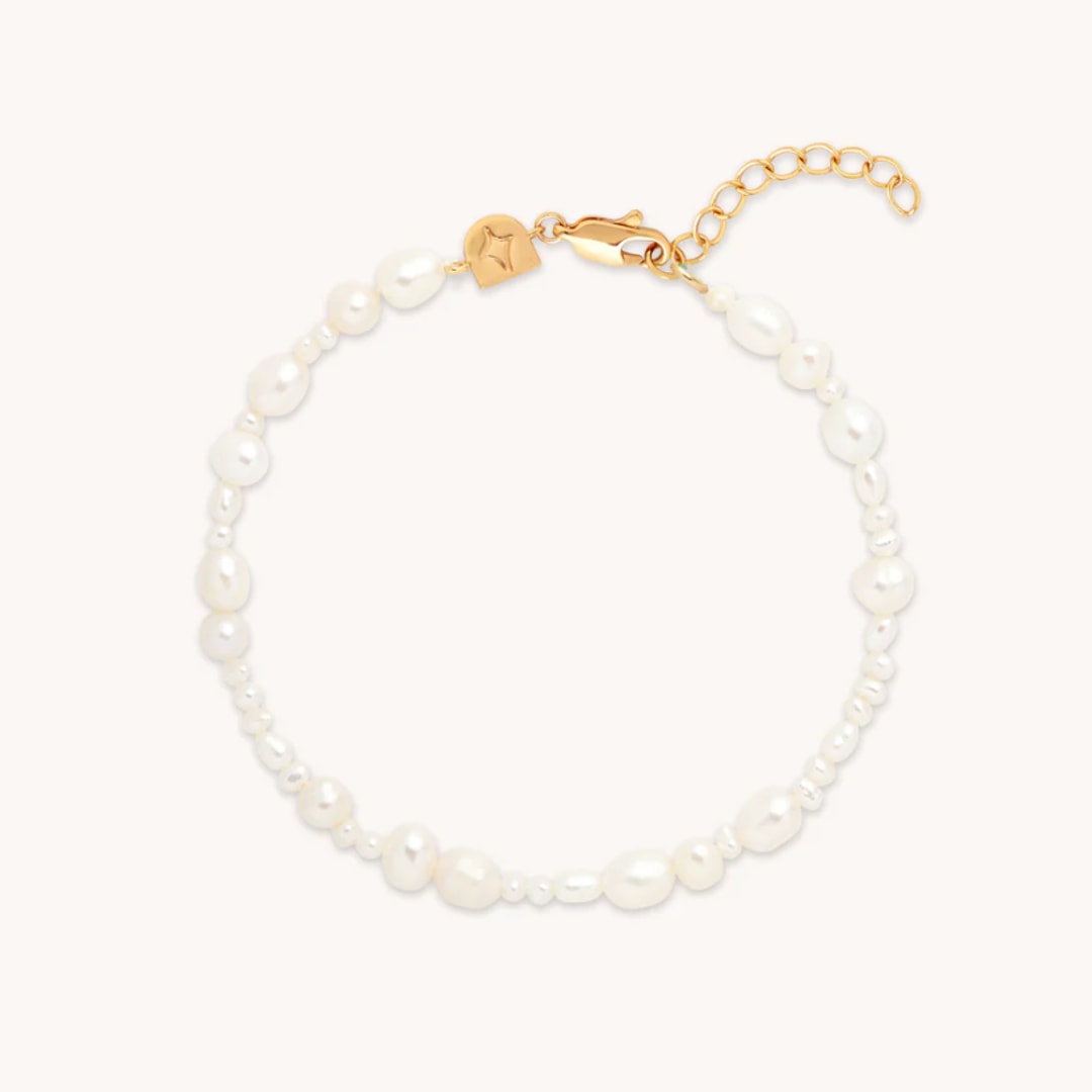 Serenity Pearl Charm Bracelet