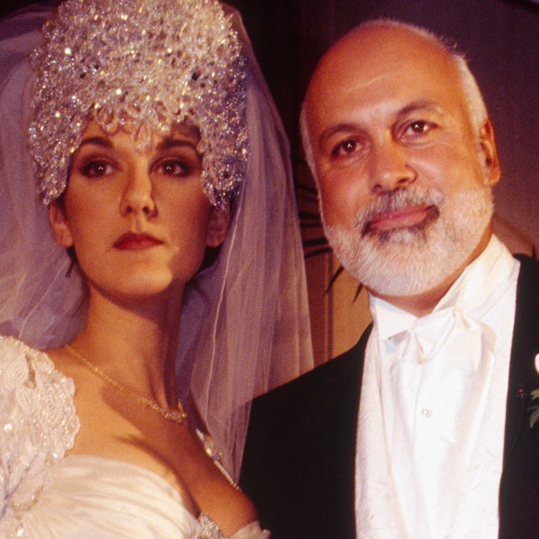 Celine Dion's crystal-studded wedding dress took 1000 hours to make