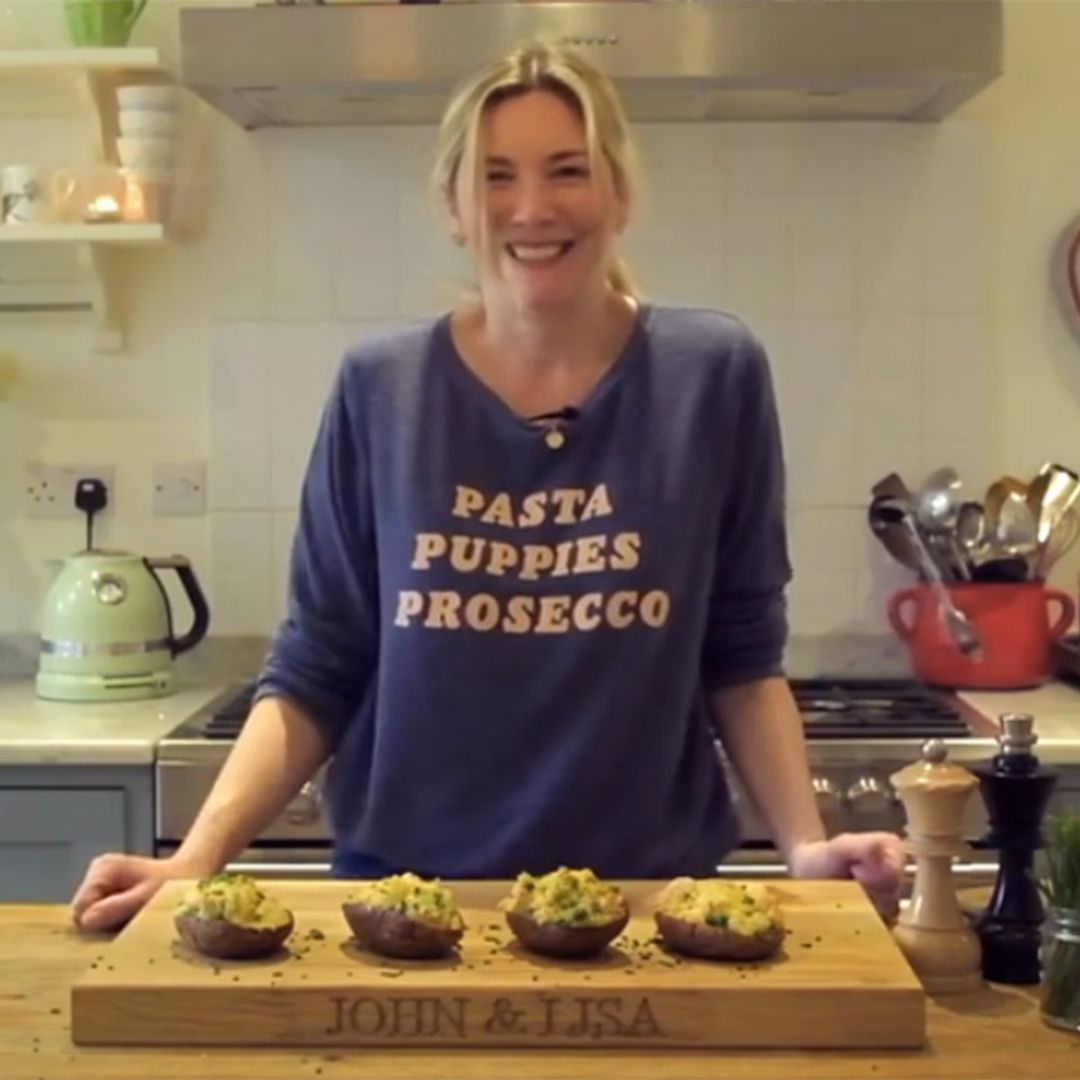 Lisa Faulkner's fish pie jacket potatoes are the perfect lockdown lunch
