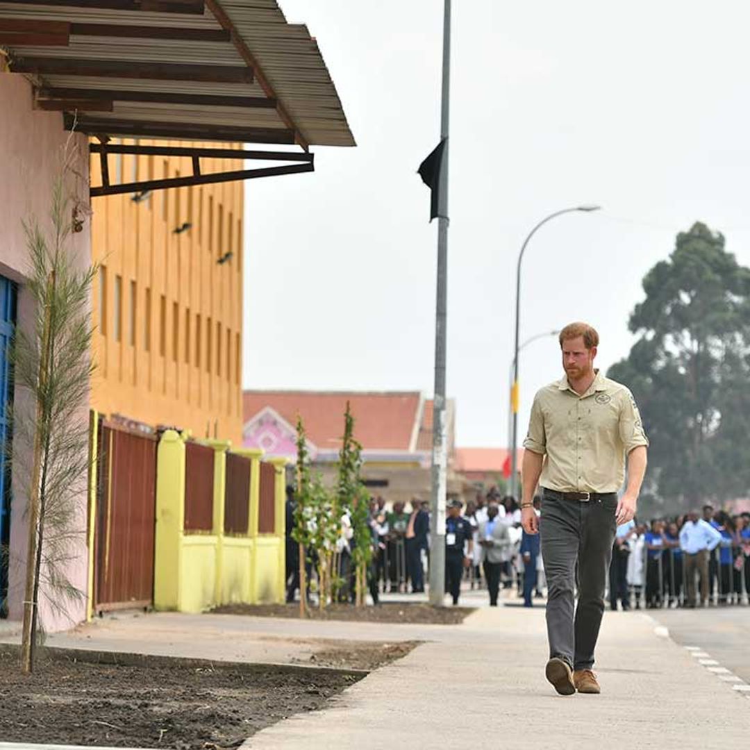 Emotional Prince Harry retraces Princess Diana's steps as he visits former Huambo minefield