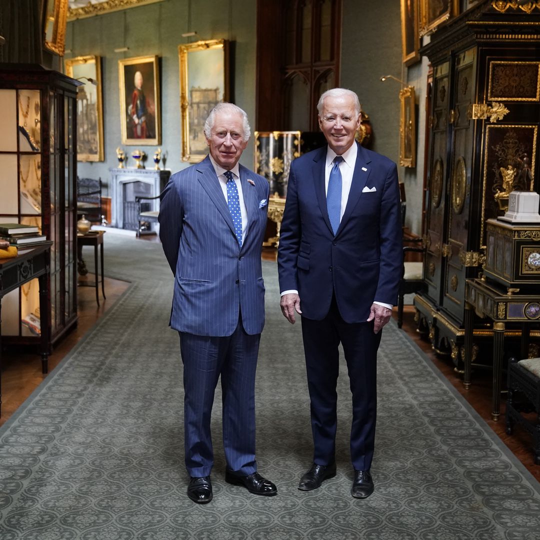 King Charles hosts US President Joe Biden for tea at Windsor Castle