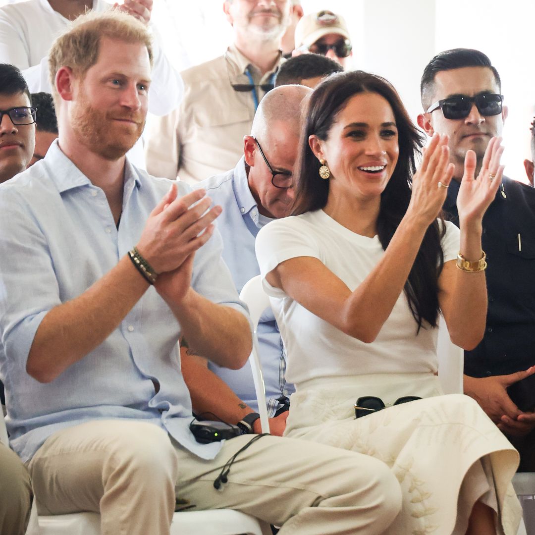 Prince Harry and Meghan Markle reappear together and show discreet display of affection in new video