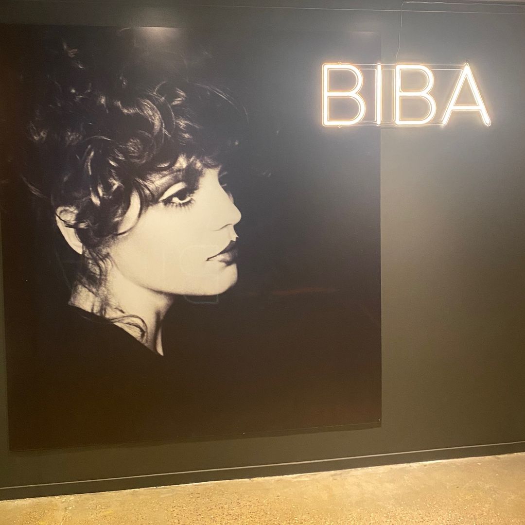 The entrance of The Fashion and Textile Museum's 'The Biba Story, 1964-1975'